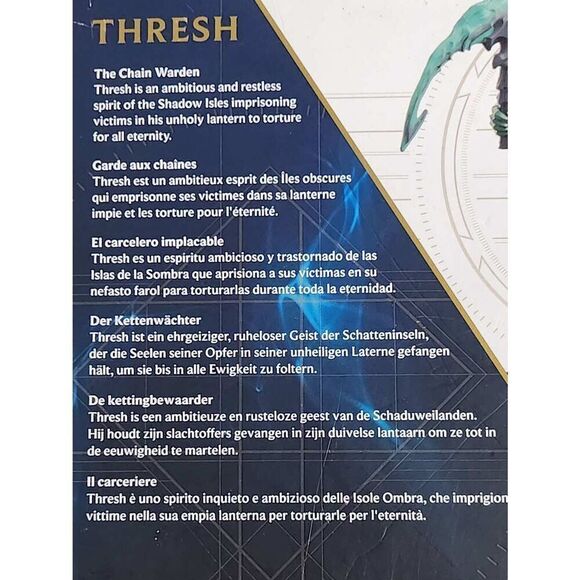 LEAGUE OF LEGENDS CHAMPION COLLECTION THRESH ACTION FIGURE 1st EDITION EXCLUSIVE - Picture 7 of 8